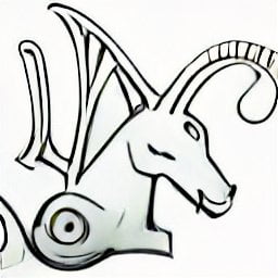 An example of capricorn symbol.